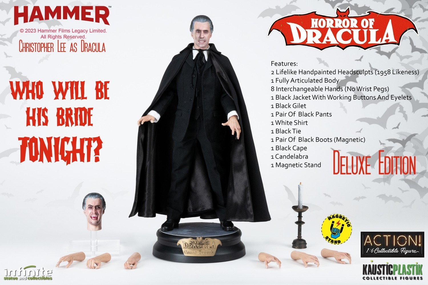 HORROR OF DRACULA CHRISTOPHER LEE AS DRACULA 1/6